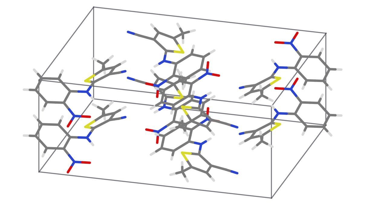 Predicted crystal structure unit cell